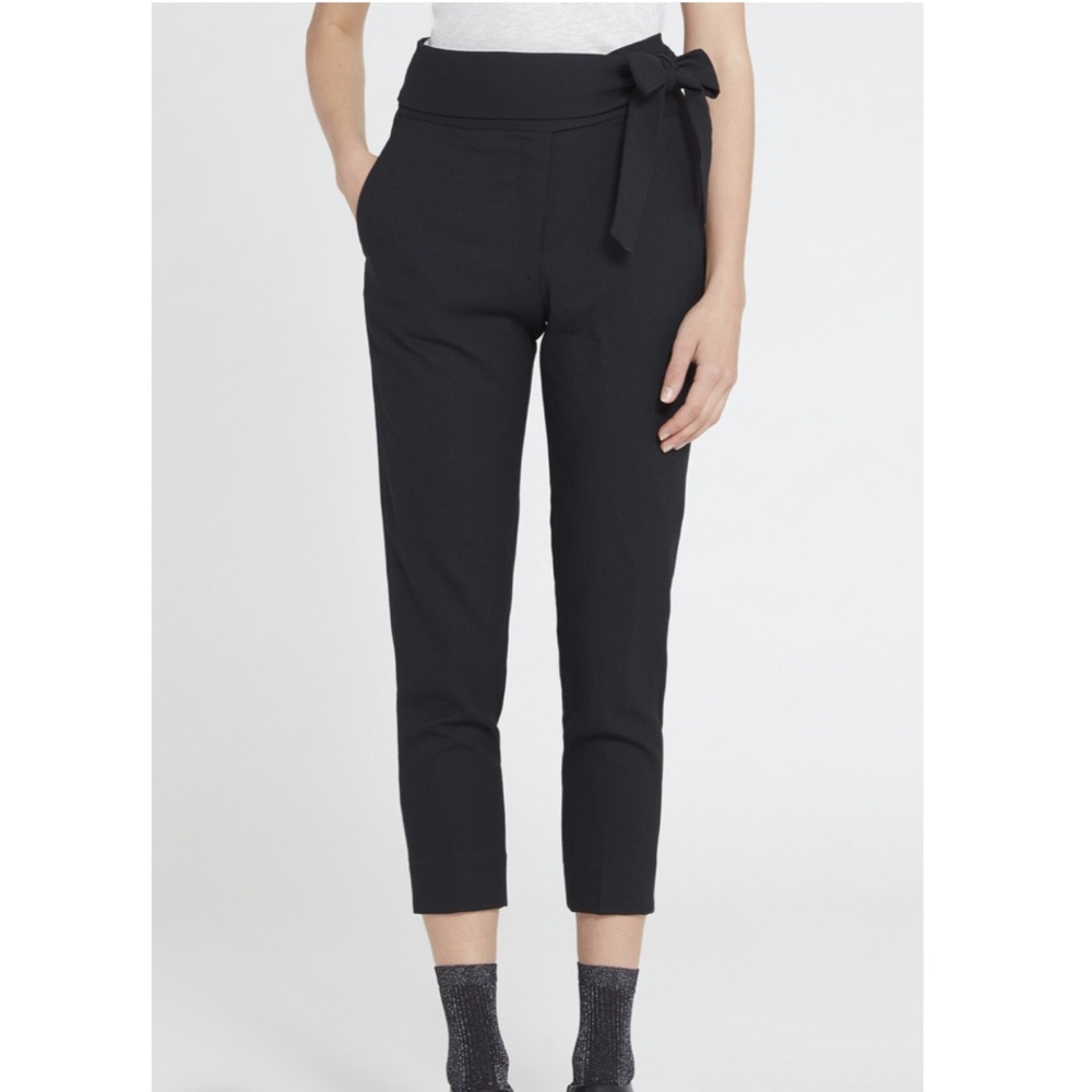IRO TELMA HIGH WAIST CROPPED BLACK TROUSER EUC‼️